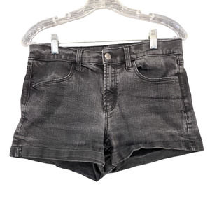 Old Navy Womens Jean Shorts Black Size 8 Cotton Blend Pockets